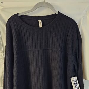 REWASH Brand Women's Black Crewneck Sweater NWT